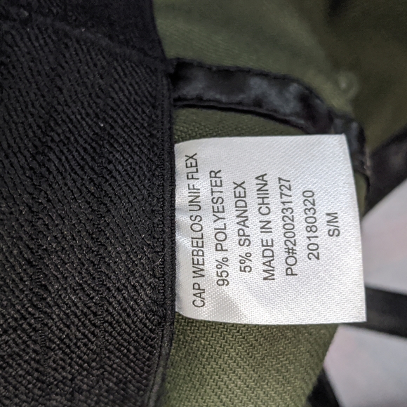 Official Uniform FLEXFFIT Cap for Webelos Cub Scout Green Plaid S/M - Picture 8 of 9